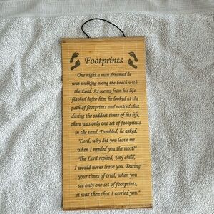 Bamboo Footprints wall hanging